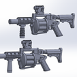 2.png MGL-140 Multiple Grenade Launcher pack 3D print model