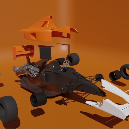 🚗 McLaren MP4/6・ STL File for ・Cults