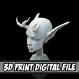 digital_horn_15_01.jpg Horn Style 15 - 3D Model Print File for Costume and Cosplay Accessories