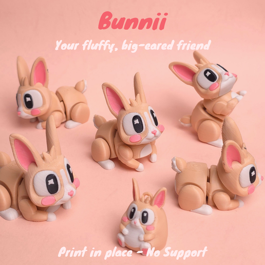 1.png articulated cute bunny rabbit - no support, print in place