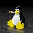 smoking-tux-penguin-1.jpg ganja smoking linux TUX penguin