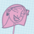 isabella.png Archivo STL Isabella Encanto Cake topper・Plan para descargar y imprimir en 3D