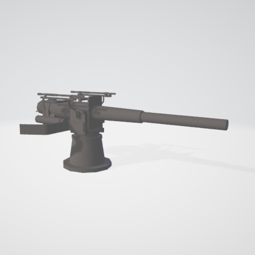 🔫 Naval Gun WW1 & WW2・ OBJ File for 3D printing・Cults