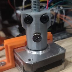 2023_02_05-Fixation_moteur-print.jpg 3D file Stepper Motor-Screw Coupler・3D printer model to download
