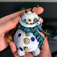 handclose.png ☃️Articulated Monster Snowman - XMAS TREE ORNAMENT☃️