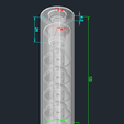 supp dimension2.PNG Functional Airsoft suppressor,silencer (No support, Single part, tested on GBB/spring gun)