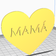 Corazón-mamá-cookie-cutter.png Happy Father's Day cookie cutter heart heart dad dad dad