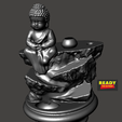Metal-Color.png BackFlow Incense Burner Baby Buddha and Rocks for 3D printing 3D print model