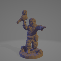 Beard-Owl-Hunter.png STL file Ice Age Nocturnal Hunter・3D printing design to download