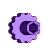 Turn-Hex-Knob01.stl STL file Radial Engine, 7-Cylinders, Cutaway・Template to download and 3D print