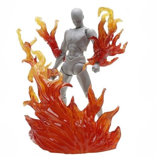 🔥 7 Piece Set Fire Effect for Diorama・ STL File for 3D printing・Cults