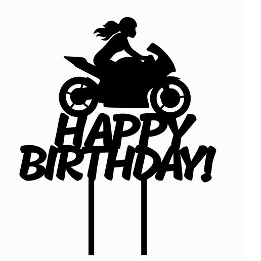 4343RER.jpg TOPPER CAKE BIKER BIKER BIKER MOTORCYCLE MOTORCYCLE ROUTES TRAVEL WOMAN