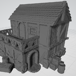 Commoner_House_example_1.png STL-Datei Fantasy Commoner House kostenlos・Design zum 3D-Drucken zum herunterladen