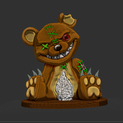 zombie.png Fichier STL Peluche ourson zombie・Design à télécharger et à imprimer en 3D