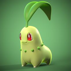 chikorita.jpg Datei STL Chikorita-Pokemon・Modell für 3D-Druck zum herunterladen