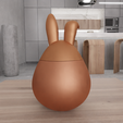 untitled2.png 3D Easter Bunny Basket 2 as Stl File & Easter Gift, Easter Day, Rabbit Decor, Easter Basket, Bunny Ears, 3D Print File, Gift Basket