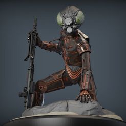 4-lom-droid-bounty-hunter-from-star-wars-3d-model-obj-fbx-stl-ztl.jpg Fichier STL 4-LOM droïde chasseur de primes de star wars modèle d'impression 3D・Plan pour impression 3D à télécharger