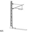 H0-Catenery-pole-A05-1.jpg [Escala ZM H0] Conjunto de pólos básicos de catenária Tipo:A01-A08 FDM