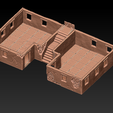 Desert-House-5C.png Terrain Scenery - Desert Houses Conjoined 1