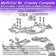 MRCC_MrCrawley_Complete_10.jpg MyRCCar Mr. Crawley Complete. 1/10 Customizable RC Rock Crawler Chassis with Portal Axles and Gearbox