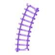 Curve-R300-30deg.stl New Train track for OS-Railway - fully 3D-printable railway system!