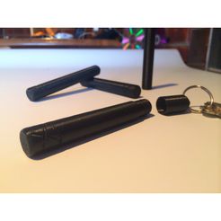 IMG_2790.jpg Free STL file The Desperado | Waterproof Keyring Capsule・3D printer model to download