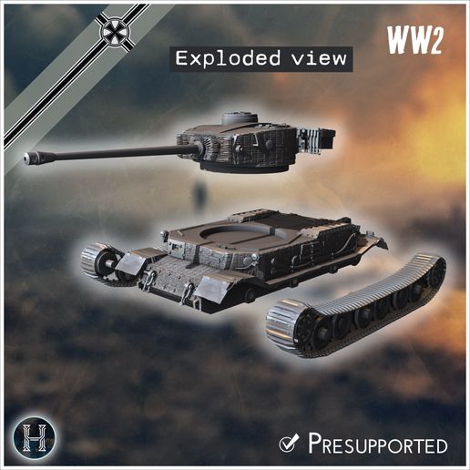 3.jpg Pz.Bef.Wg.VI P（VK 45.01 上装甲）重型坦克 - 德国 西部东线 诺曼底 斯大林格勒 柏林突出部 二战