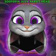 01.jpg Zootopia 2 - Judy Hopps Head Wearable - Bunny/Rabbit Halloween Cosplay