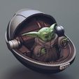 pod2.jpg Baby Yoda - Using The Force and Sleeping - Fan Art