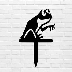 murbrique.jpg STL-Datei Wanddekoration Frosch・Modell für 3D-Drucker zum Herunterladen