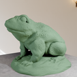 frog-sculpture-3.png Frog sculpture stl 3d print file