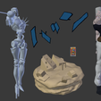 Pol-e-Silver210023.png Modelo de impresión en 3D de Polnareff y Silver Chariot