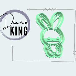 conejito.png Download STL file easter / rabbit / basket / basket / duck / eggs / carrot • 3D print template, DianeKING