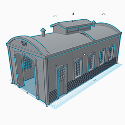 remise loco 2.png STL file remise a loco - N scale・3D printable model to download