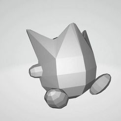 Tiny-Togepi.jpg Fichier STL Tiny Togepi Pokemon Lowpoly・Plan pour impression 3D à télécharger