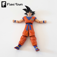 Flexi-Town-Goku,-I3.png Flexi Goku, Kakarot, Dragon Ball Z Collection, figurine articulée, 3mf inclus