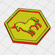 unicorn-preview.png Unicorn Hexagon – 3D Printable Game Token
