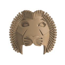 Simba 1.png Datei STL SIMBA - König der Löwen Musical - Maske・Design für 3D-Drucker zum herunterladen