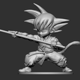GK005.png Son Goku Fan Art for 3DPrint 3D print model