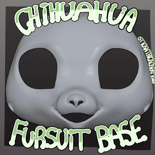 3D Chihuahua Fursuit Base (STL)