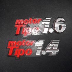 insignias Motor Tipo 1.4 y 1.6