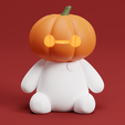 Halloween-Baymax.png Halloween Pumpkin Baymax 2 models - Toytaku Prints