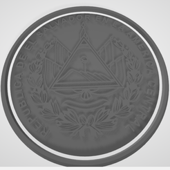 Skärmbild-2022-09-08-214107.png STL file Coat of arms of El Salvador・3D printer design to download, geawolve