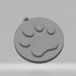Dog-paw-keychain.jpg Dog paw keychain