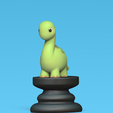 Cod1309-Dinosaur-Chess-Diplodoco-2.png Dinosaur Chess - Diplodoco - Rook