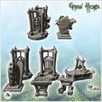 2.jpg Set of chaos torture accessories with metal cages and spiked coffin (15) - Ork Green Horde Fantasy Beast Chaos Demon Ogre