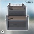 5.jpg Modern brick building with flat roof, access stairs, and balustrades (13) - Modern WW2 WW1 World War Diaroma Wargaming RPG Mini Hobby