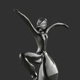7-ZBrush-Document.jpg Ballet Dancer Fifth fantasy statue - low poly face