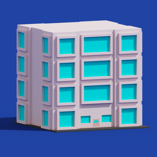 Download file House Voxel - 4 • Model to 3D print ・ Cults