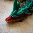 Crystal Dragon, Articulating Flexi Wiggle Pet, Print in Place, Fantasy